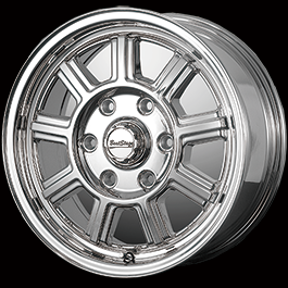 16x6.5J-6H SPA クローム銘板装着